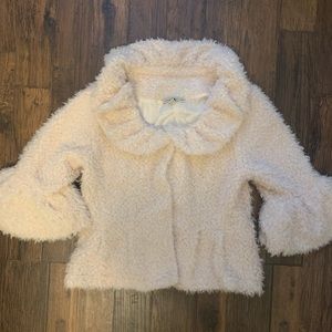 Fuzzy cropped jacket